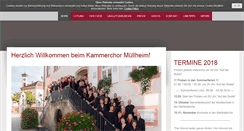Desktop Screenshot of kammerchor-muellheim.de