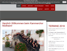 Tablet Screenshot of kammerchor-muellheim.de